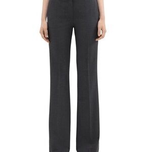 Theory Demitria Dark Grey  Wide-Leg Trousers